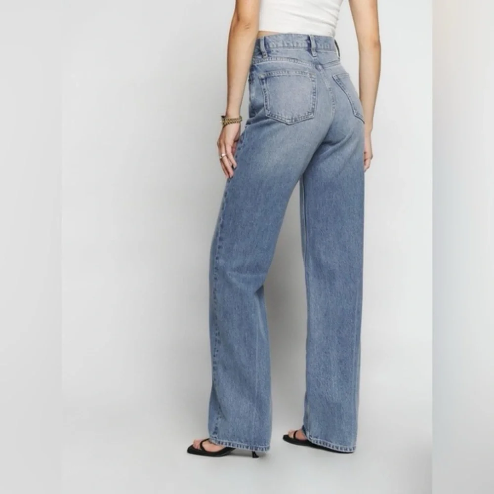 Reformation Light Blue Straight Leg Jeans size 24 - Picture 6 of 14